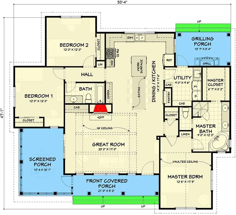 All of 3-Bed Farmhouse with Detached 2-Car Garage