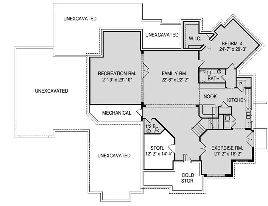All of Spacious 4-Bedroom Modern Home Plan