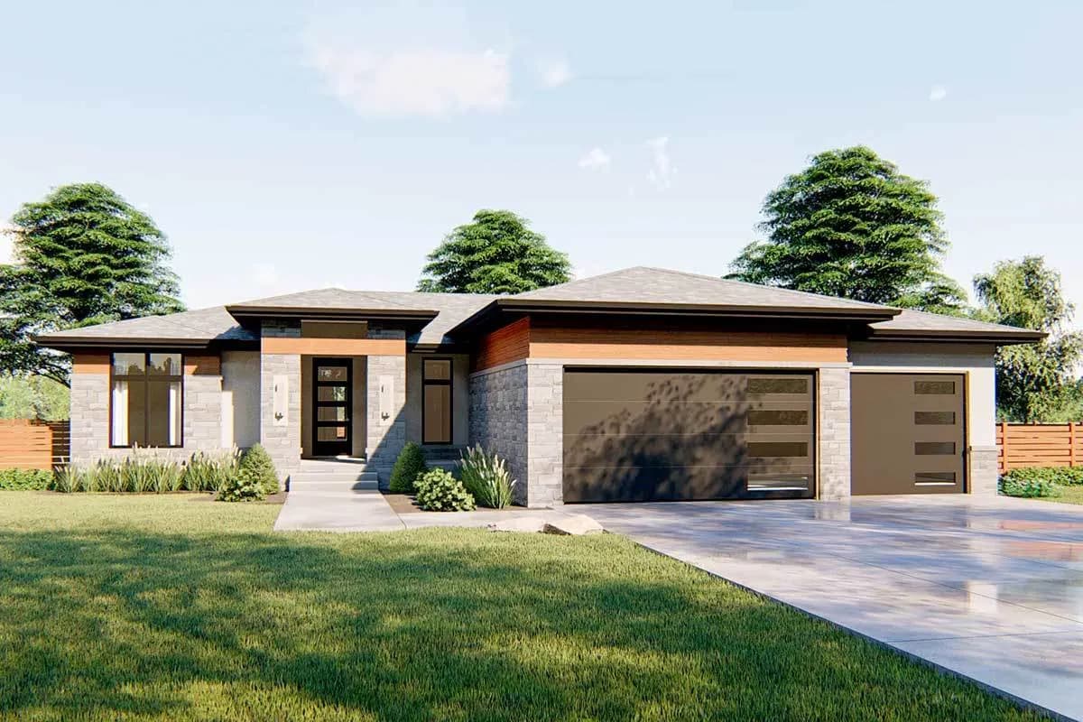Modern Prairie House Plan, photo 1 of 4