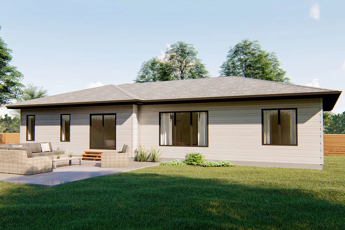 Modern Prairie House Plan, photo 2 of 4