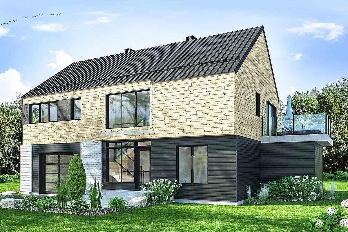 Modern Barndominium-Style House with Huge Deck and Upside-down Layout, photo 5 of 6