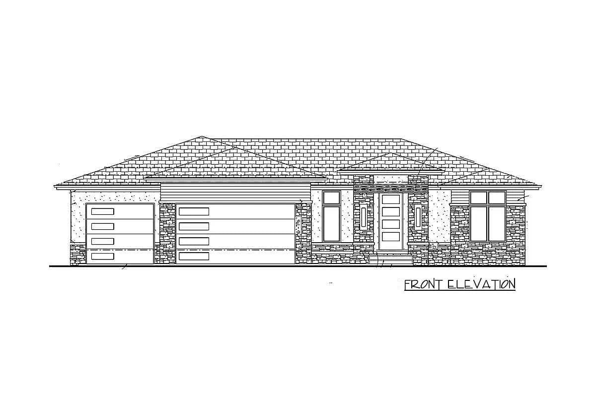 Modern Prairie House Plan, photo 3 of 4